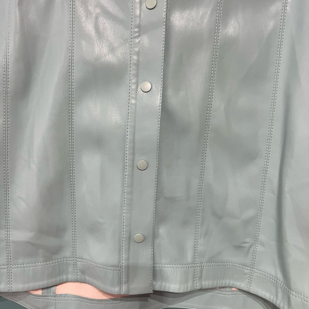 Alice + Olivia Pale Blue Button Down Shirt - Picture 2 of 6